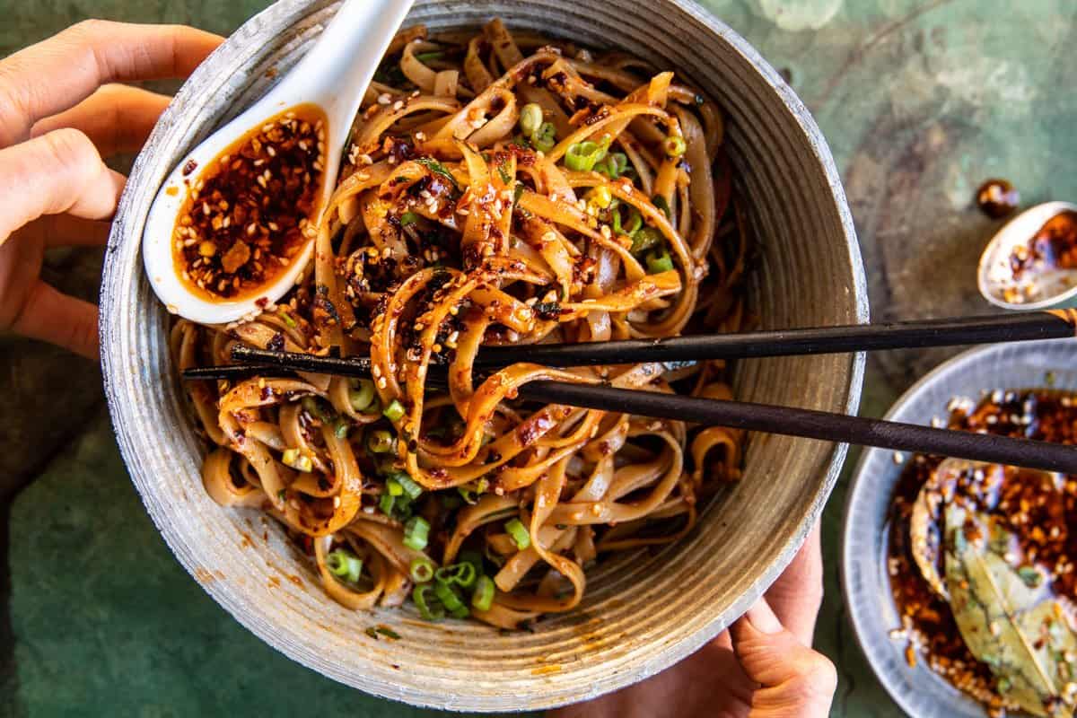 Crispy Garlic Chili Oil Noodles